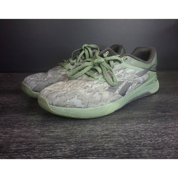 Reebok Nano X5 Grit Green Camo CrossFit Gym Training Shoes  Size Men 6.5 *NICE* main image 4